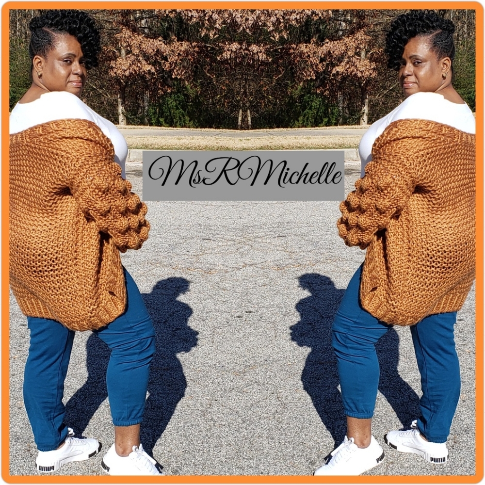 Pom Pom Cardigan Sweater